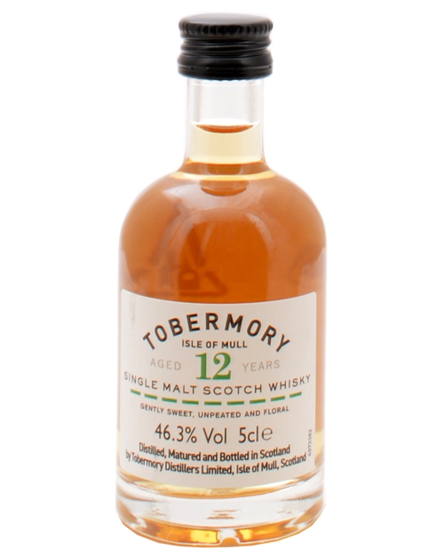Tobermory Miniature 12 år Isle of Mull Single Malt Scotch Whisky 5 cl 46,3%