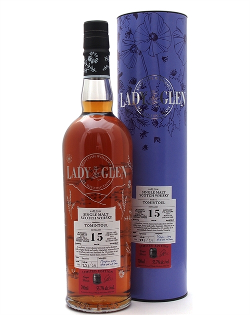 Tomintoul 2005/2020 Lady of the Glen 15 år Single Speyside Malt Whisky 55,7%