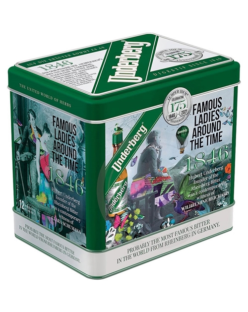 Underberg 1846 Famous Ladies Around The Time Metalæske Miniature 12x2 cl Germany Bitter 44%