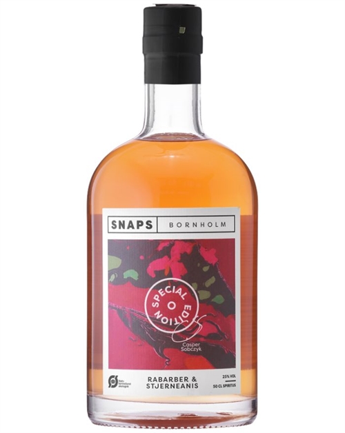 Snaps Bornholm Økologisk Special Edition Rabarber og Stjerneanis Dansk Akvavit 50 cl 25%
