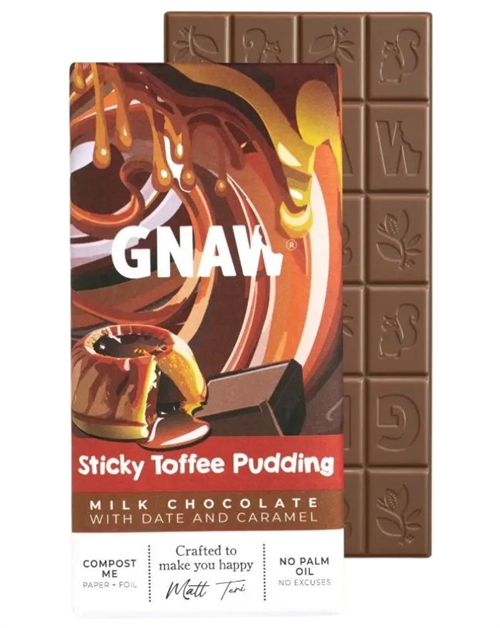 Gnaw Chokolade Sticky Toffee Pudding 80g