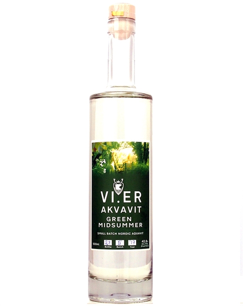 VI ER AKVAVIT Green Midsummer Snaps Small Batch Akvavit Denmark 50 cl 42,8%