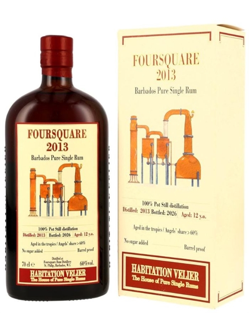 Velier 12 år Foursquare 2013 Barbados Pure Single Rom 60%