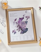 Watercolour Scottish Whisky Distillery Map Heather Purple 29,7x42 cm Plakat A3