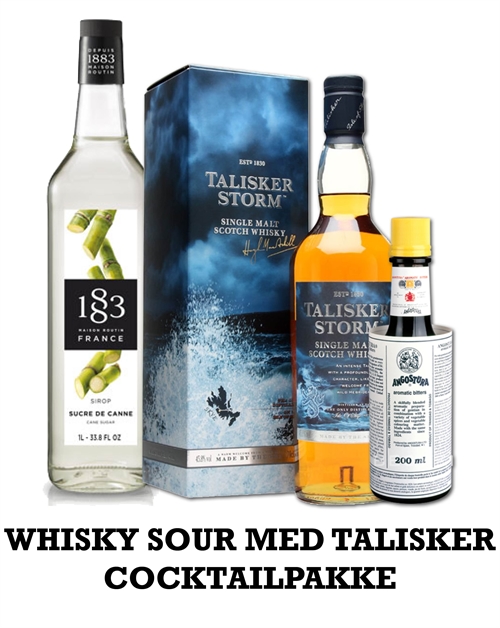 Køb Whisky sour pakke med Talisker Storm » Fri Fragt*