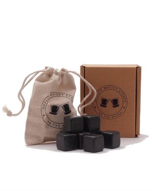 Whiskysten 9 stk Mørksort Sæbesten som er perfekt til at komme i whiskyglasset istedet for is 