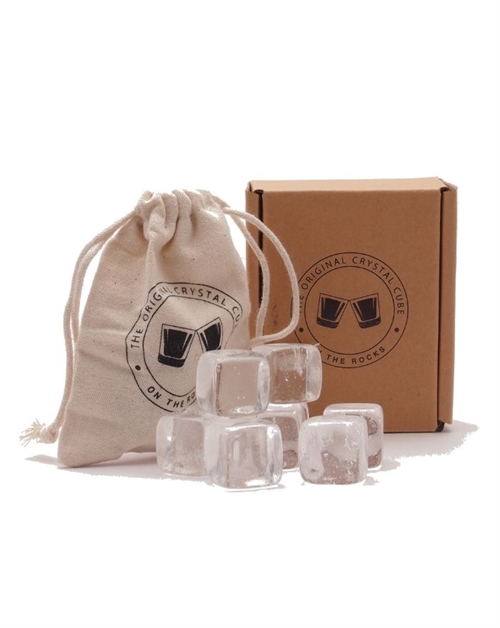 Whiskysten 9 stk af glas, som er perfekt til at komme i whiskyglasset istedet for is 