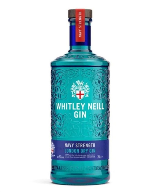 Whitley Neill Navy Strength Gin Handcrafted London Dry Gin 70 cl 57%