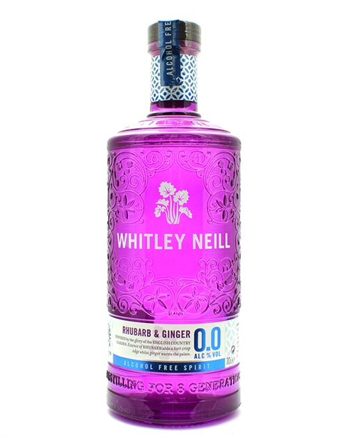 Whitley Neill Rhubarb & Ginger Alkoholfri Handcrafted Dry Gin 70 cl 0%