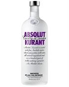 Absolut Kurrant Vodka 100% Ultra Premium Swedish Vodka 