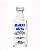 Absolut Miniature / Miniflaske 5 cl Premium Swedish Vodka 40%