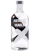 Absolut Vanilla Vodka 100% Ultra Premium Swedish Vodka 