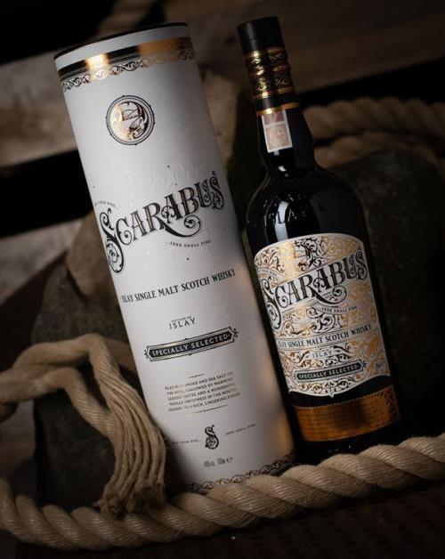 Scarabus Whisky - smagen af bolværk, tang & tjære