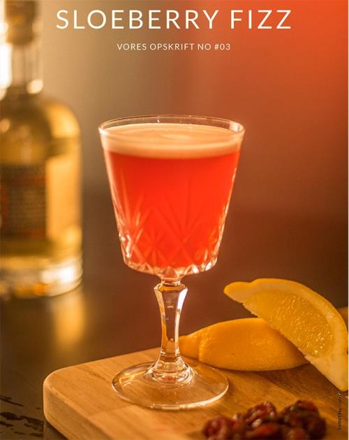 Sloeberry Fizz Cocktail med Fary Lochan