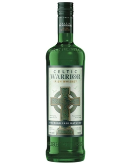 Celtic Warrior blended irsk whiskeyflaske fra Ahascragh Distillers