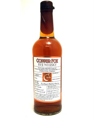 Copper Fox Rye Small Batch American Whisky 45%