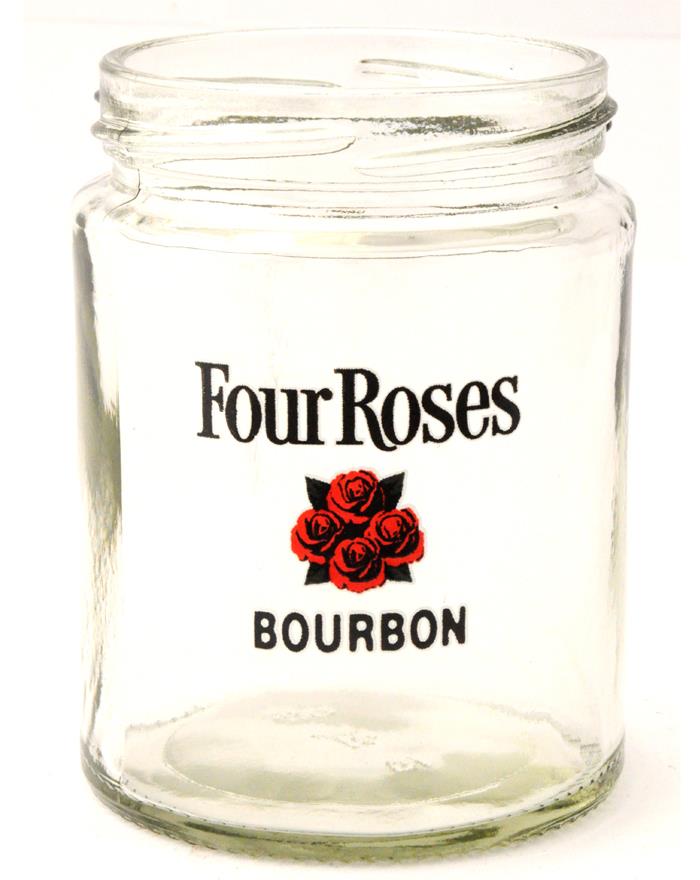 Four Roses Glas Jam Jar