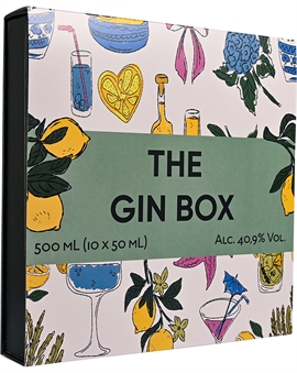 The Gin Box 10 Reasons To Love Gin Gavesæt 10x5 cl Ginminiature 27% til 47%