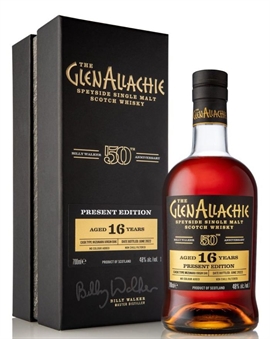 GlenAllachie 16 år Billy Walker 50 th Anniversary Present Edition Single Speyside Malt Scotch Whisky 48%