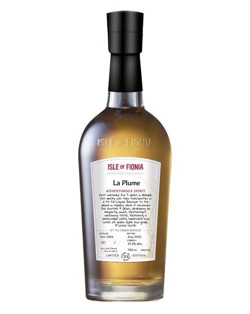 Isle Of Fionia La Plume Nyborg Distillery Organic Single Malt Danish Whisky 57,3%