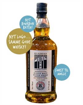 Kilkerran Glengyle 8 år Bourbon Cask Matured Batch 5 Single Campbeltown Malt Scotch Whisky 57,7%