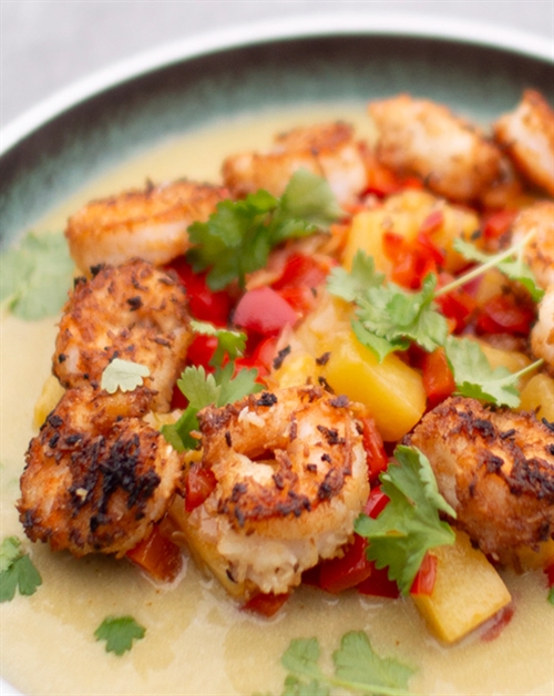 Kokosrejer, caribisk romsalsa & mango-colado Sauce fra kogebogen - Mad med promiller af Jan Ohrt - Opskrift