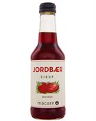 Macarn Jordbær Sirup Økologisk Syrup Nyborg Destilleri 25 cl 