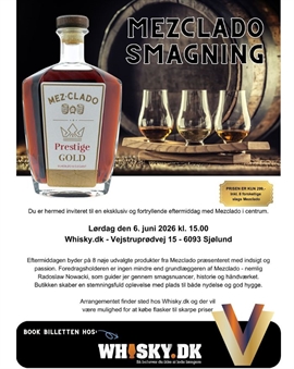 Mezclado smagning hos Whisky.dk - Lørdag den 6. juni 2026 kl.15.00 hos Whisky.dk MEDBRING ORDREKOPI