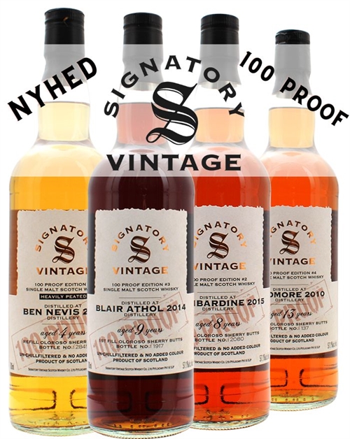 Signatory 100 Proof Serien - whiskyblogger Jan Autzen tester de nye flasker