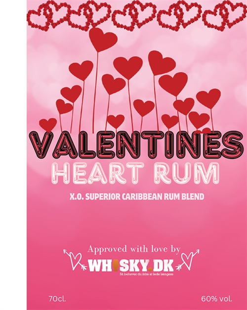 Valentines Heart Rum Edition No. 5 Cask Strength Edition XO Superior Spirit Drink Rom 60%