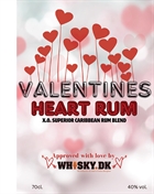 Valentines Heart Rum Edition No. 5 XO Superior Blended Caribbean Rom 40%